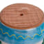 Hand Painted Spanish Blue Swirl Outdoor Planter, Medium