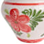Hand Painted Spanish Red Floral Outdoor Planter, Medium