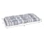 Calisto Pinstripe Outdoor Wicker Settee Cushion