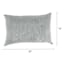 Tahiti Silver Lumbar Outdoor Throw Pillow, 14x20