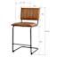 Crosby St. Luka Faux Leather Counter Stool, Light Brown