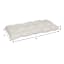Tristan Heather White Premium Outdoor Wicker Settee Cushion