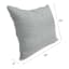 Tahiti Silver Outdoor Corded Back Cushion