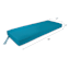 Turquoise Canvas Outdoor Bench Cushion