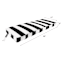 Providence Black Awning Stripe Outdoor Bench Cushion