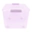 Lavender Storage Tote with Wheels, 52L