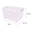 Lavender Storage Tote with Wheels, 52L