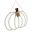Honeybloom Wood Beads Pumpkin Wall Decor, 17"