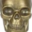 Spellbound Gold Skull Ceramic Planter, 7"