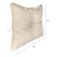 Tahiti Beige Outdoor Tufted Back Cushion