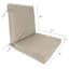 Tahiti Beige Hinged Outdoor Cushion