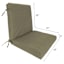 Tahiti Bark Hinged Outdoor Cushion