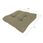 Tahiti Bark Outdoor Wicker Seat Cushion