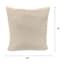 Tahiti Beige Square Oversized Outdoor Throw Pillow, 20"
