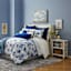 (A377) Providence Venice Distressed Look Blue Area Rug, 5x8