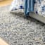 (A377) Providence Venice Distressed Look Blue Area Rug, 5x8