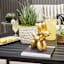 Crosby St. Gold Balloon Dog Outdoor Garden Statue, Medium