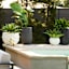 Crosby St. Clovis Black Tall Outdoor Planter, Large