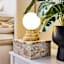 Crosby St. Travertine Mini Uplight, 8"