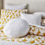 Crosby St. White Soft Textured Boucle Round Throw Pillow, 16"