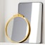 Providence Gold Round Ornate Wall Mirror, 24x27