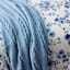 Providence Light Blue Cable Knit Throw Blanket, 50x60