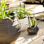 Crosby St. Indoor Black Terrazzo Cement Planter, 8"