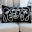 Crosby St. Modern Faces Lumbar Outdoor Throw Pillow, 14x20