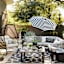 Crosby St. Black & Yellow Stripe Lumbar Outdoor Throw Pillow, 14x24