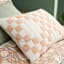 Honeybloom Pink & White Quilted Lumbar Pillow, 14x20