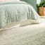 (B893) Green Ombre Flatweave Area Rug, 5x7
