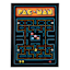 Pacman Game Screen Canvas Wall Art, 12x16