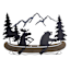 Lake & Lodge Lake Metal Wall Art, 23.5x16