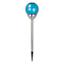 Solar Blue Crackle Large Globe Pathway Light