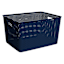 Navy Blue Crossover Weave Storage Basket, XX-Large