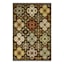 (D622) Bellmoor Multicolor Ogee Area Rug, 7x9