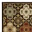 (D622) Bellmoor Multicolor Ogee Area Rug, 7x9