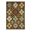 (D622) Bellmoor Multicolor Ogee Area Rug, 4x6