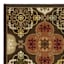 (D622) Bellmoor Multicolor Ogee Accent Rug, 2x4