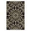 (D623) Sutton Grey Medallion Accent Rug, 3x4