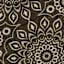 (D623) Sutton Grey Medallion Accent Rug, 3x4
