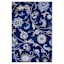 (D624) Seaton Navy Blue Floral Accent Rug, 4x6