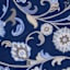 (D624) Seaton Navy Blue Floral Area Rug, 7x9