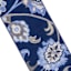(D624) Seaton Navy Blue Floral Runner, 2x7