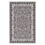 (D625) Barnes Grey Traditional Accent Rug, 3x4