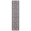 (D625) Barnes Grey Traditional Runner, 2x7