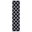 (D626) Brading Navy Blue Trellis Runner, 2x7