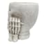 Spellbound White Skull & Hands Outdoor Planter, 19"