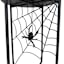Spellbound Black Spider Web & Spider Metal Planter Stand, 20"