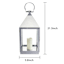 Chrome Lantern with LED Candle, 21"